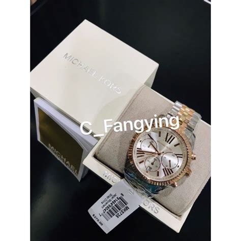 mk5735 ladies stainless steel and gold plated michael kors watch